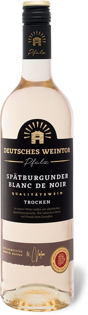 Deutsches Weintor EXCLUSIV Spätburgunder Blanc de Noir QbA trocken, Weißwein 2024