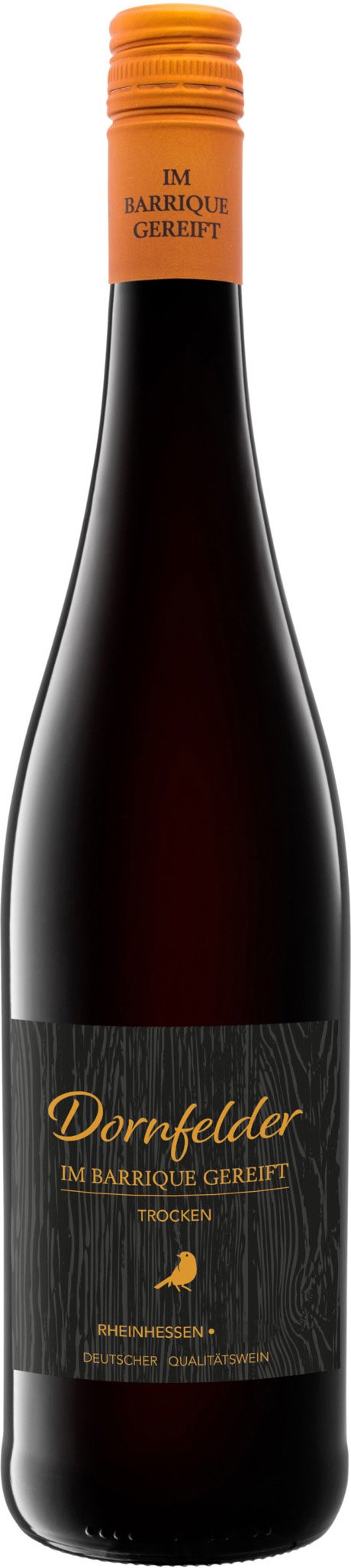 Dornfelder im Barrique gereift Rheinhessen QbA trocken, Rotwein 2023 - Mindestbestellmenge 6