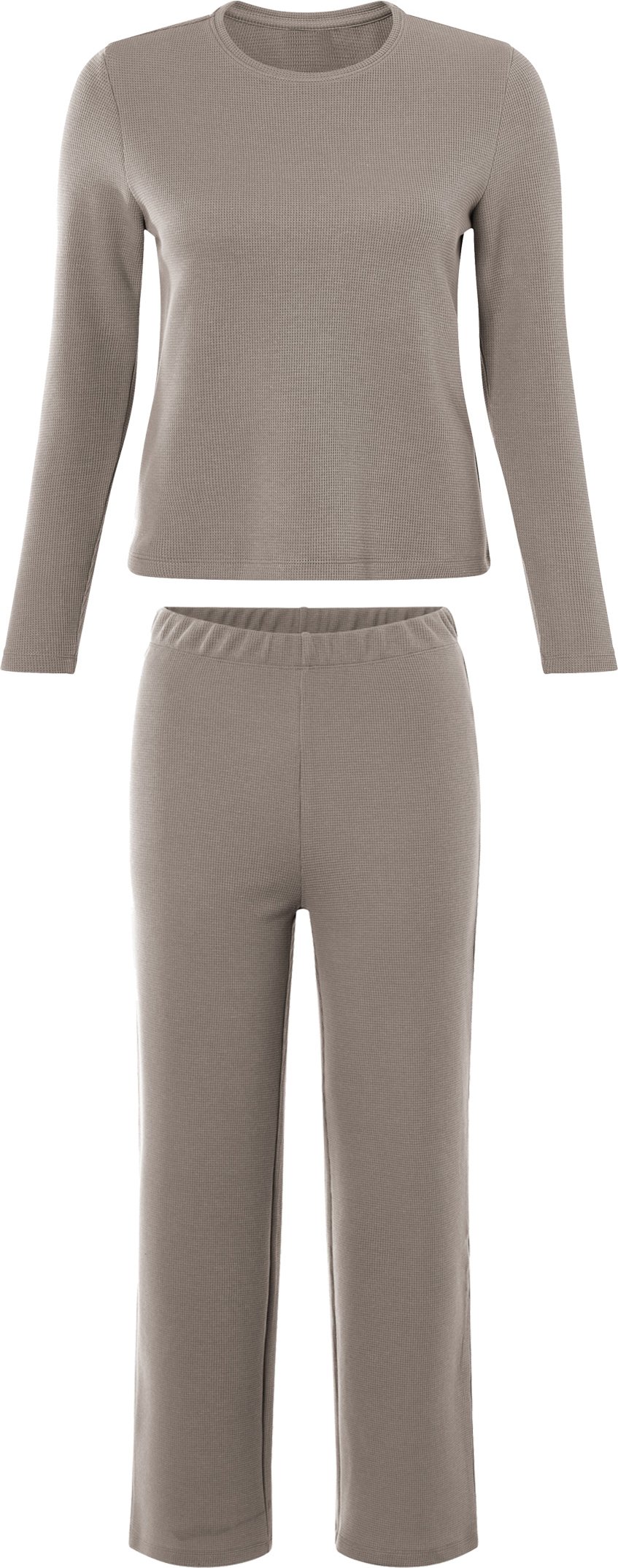 Thumbnail - esmara® Damen Pyjama lang (Beige, XS (32/34))