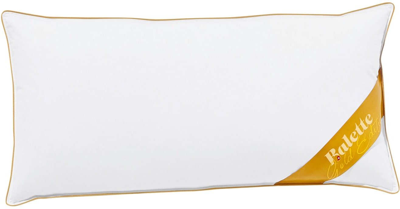 Balette deLuxe Gänsefeder/Daunen Kopfkissen Gold-Edition (40 x 80 cm)