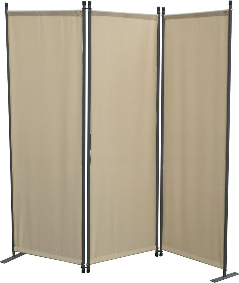Grasekamp Paravent uni (3-teilig, Beige)
