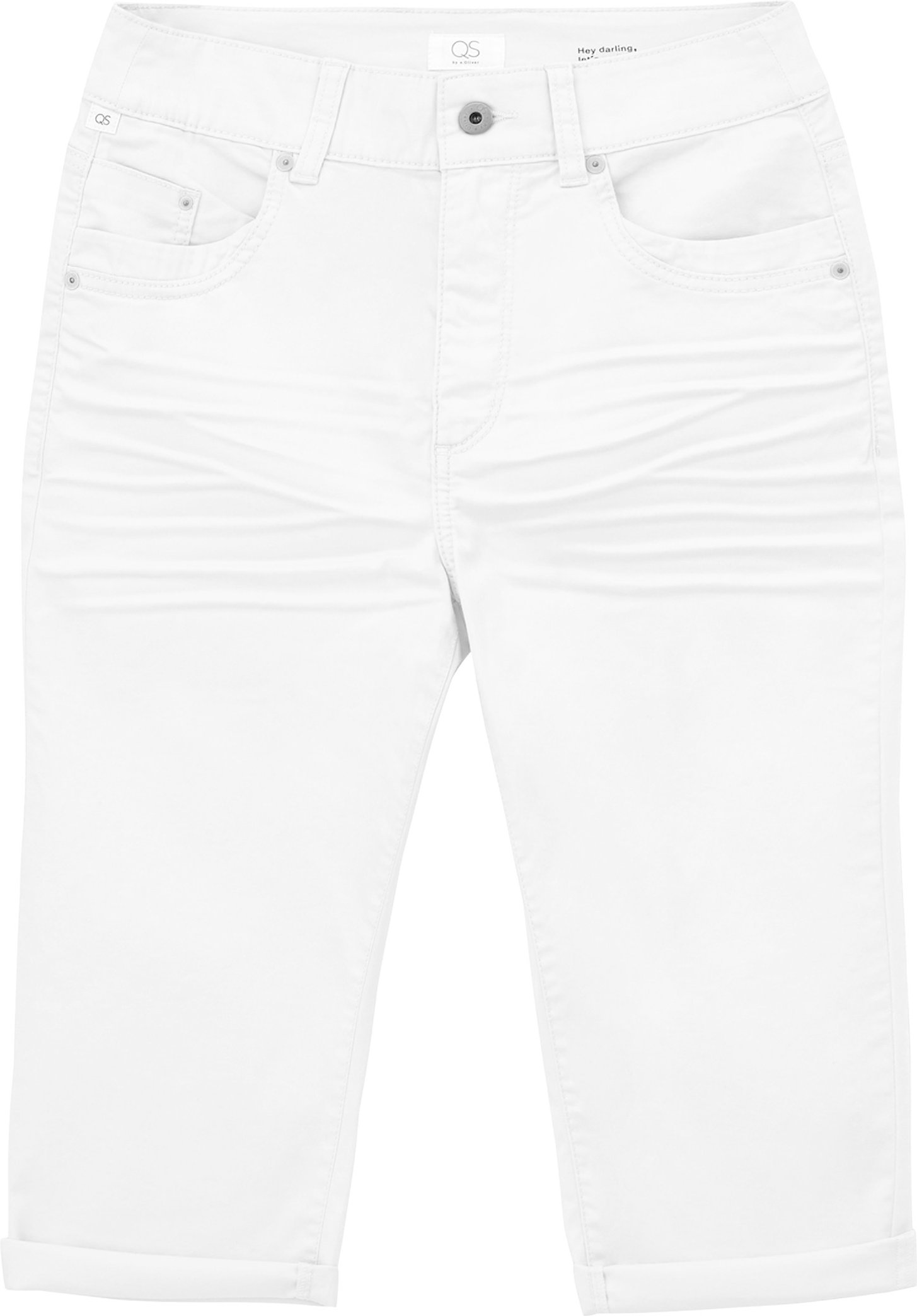 Thumbnail - QS by s.Oliver Damen Caprihose (Weiß, 38)