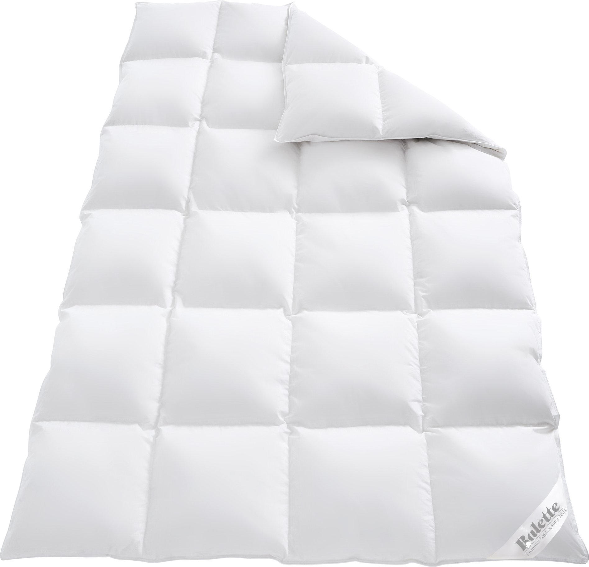 Balette Premium Daunen- Kassettenbettdecke Elegance (warm, 135 X 200 CM)