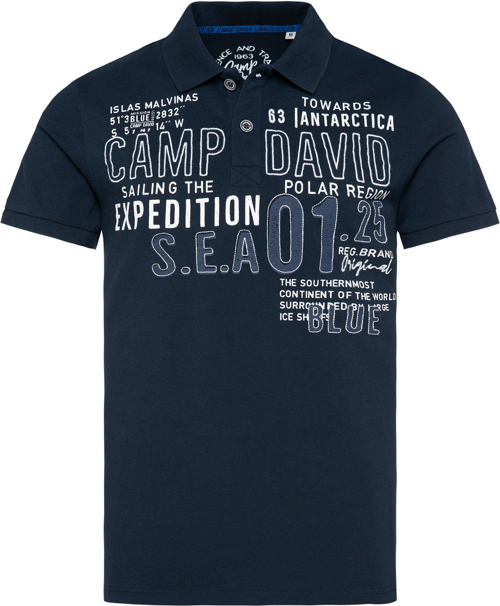 Camp David Herren Poloshirt (navy, M)