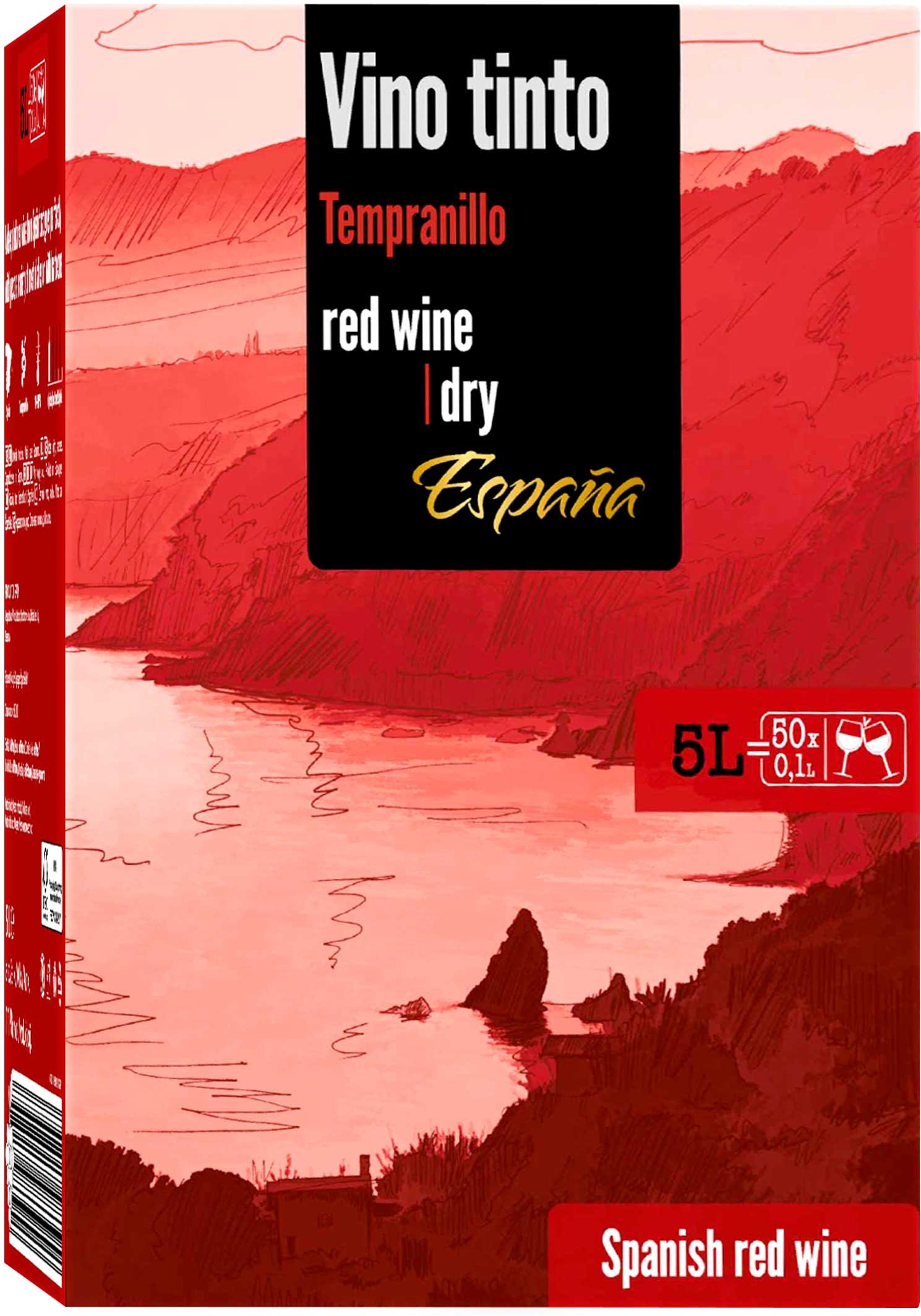 Thumbnail - Vino Tinto Tempranillo 5-Liter Bag-in-Box trocken, Rotwein 2024