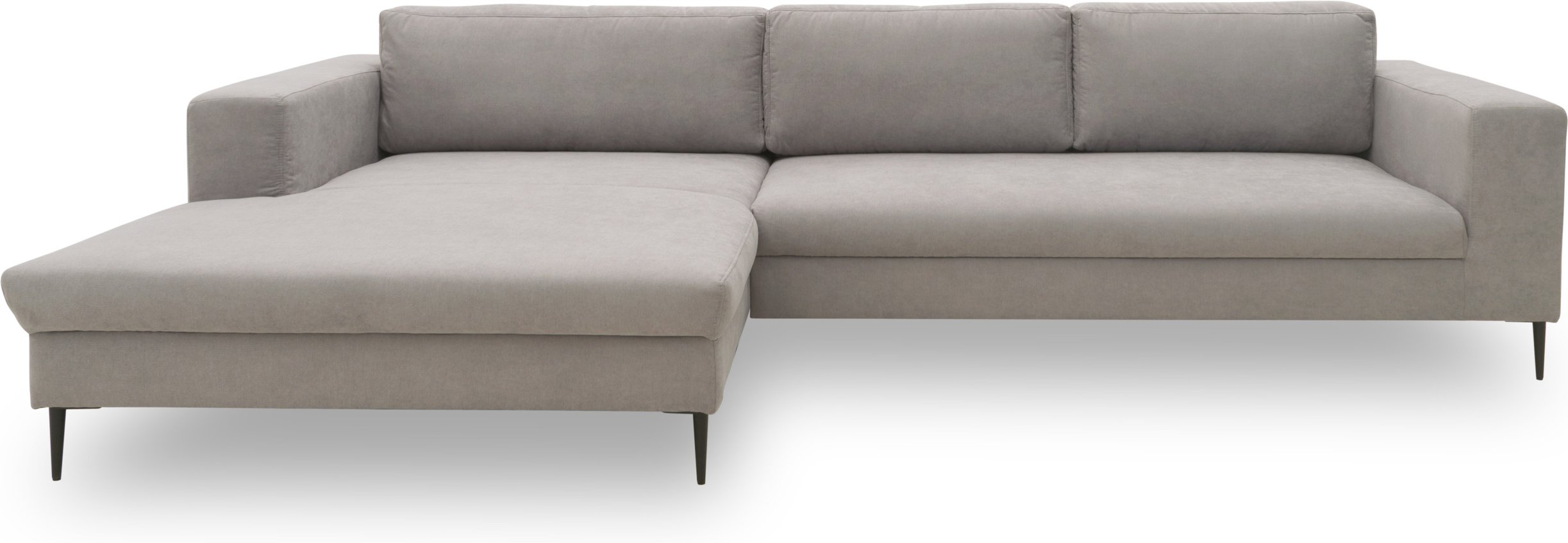 Domo Ecksofa »Modica«, mit Longchair (davorstehend links,173x329cm, Silber)