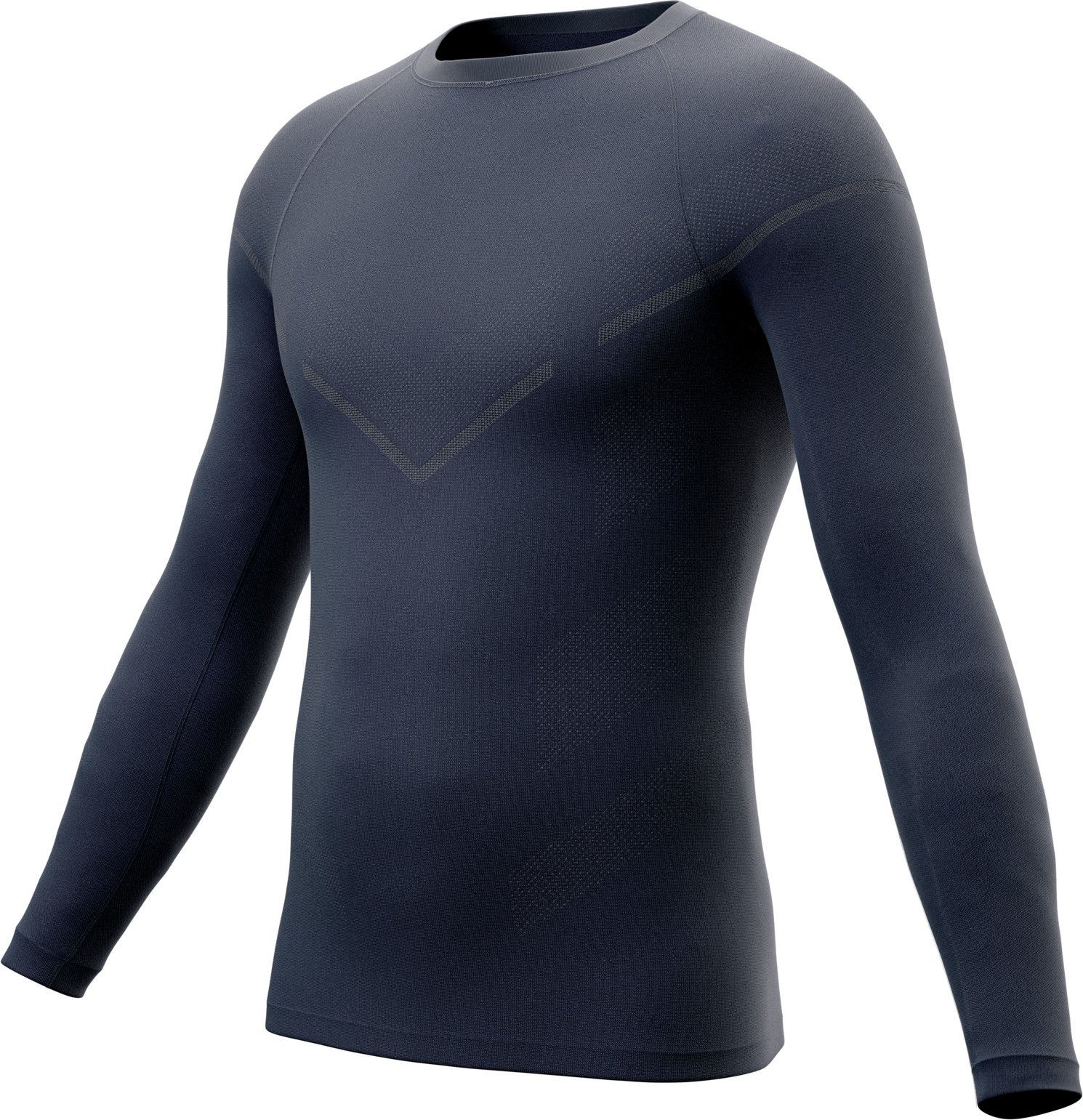 CRIVIT Herren Funktionsunterhemd langarm seamless (Navy, 6/L)