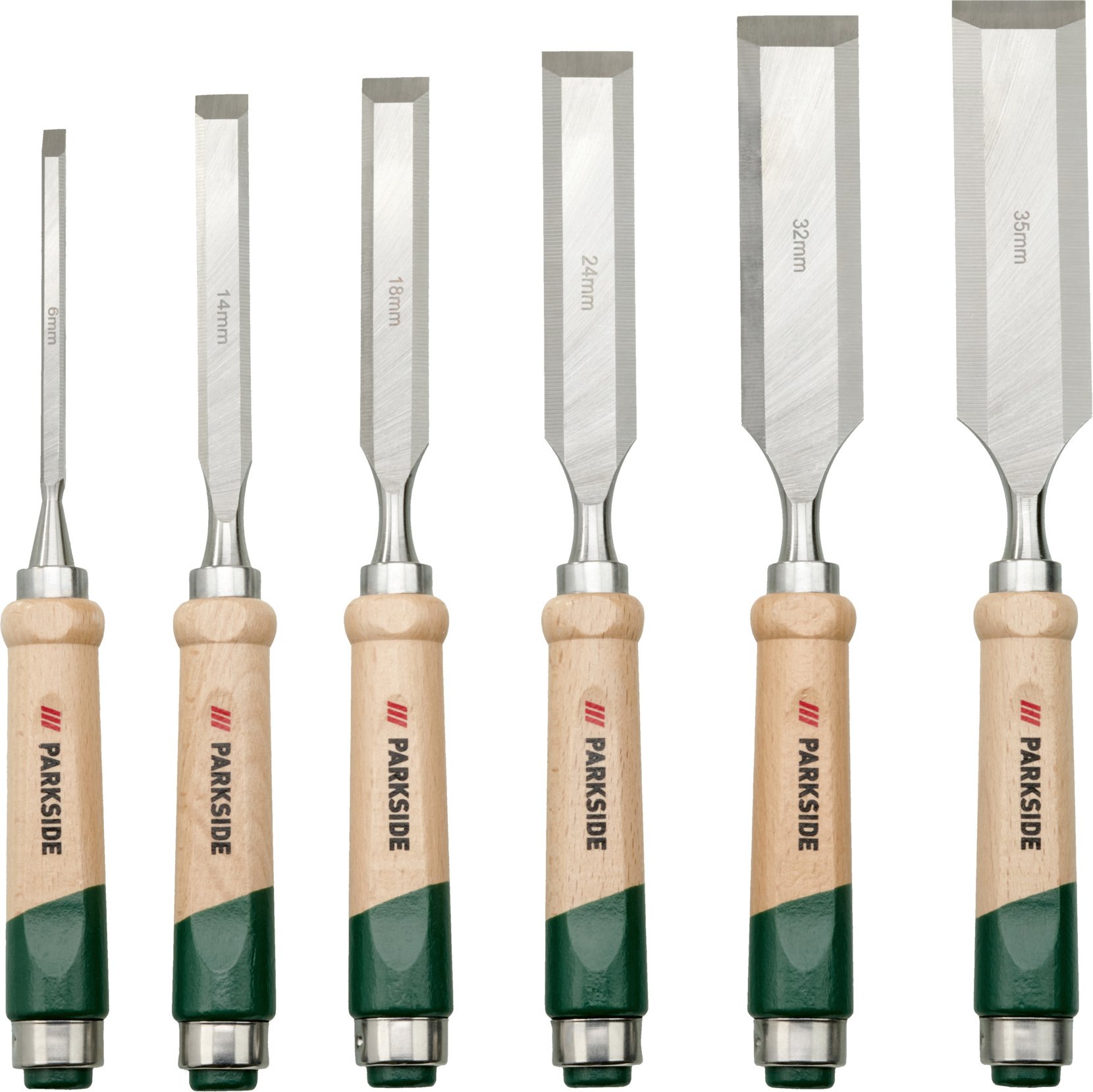 PARKSIDE® Holzschnitzset / Stechbeitelset (Stechbeitelset, 6 tlg.)