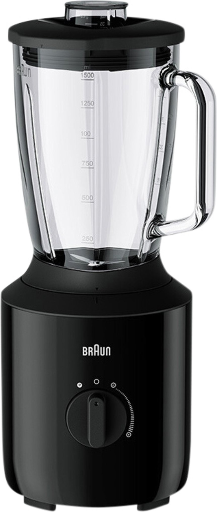 BRAUN Standmixer schwarz JB3150BK, 1,5L Glassgefäß 800W