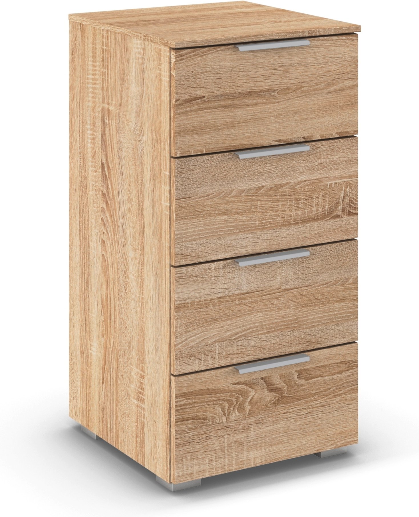 rauch ORANGE Alabama Kommode (4 Schubladen, Eiche sonoma, 40 x 81 cm)