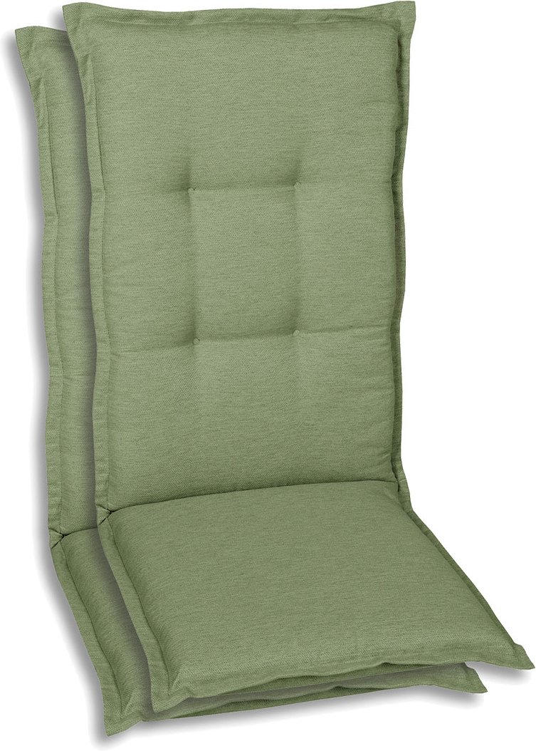 GO-DE Textil Gartenau, hellgrün, 2er Set Mittellehner (2er Set Mittellehner, Hellgrün)