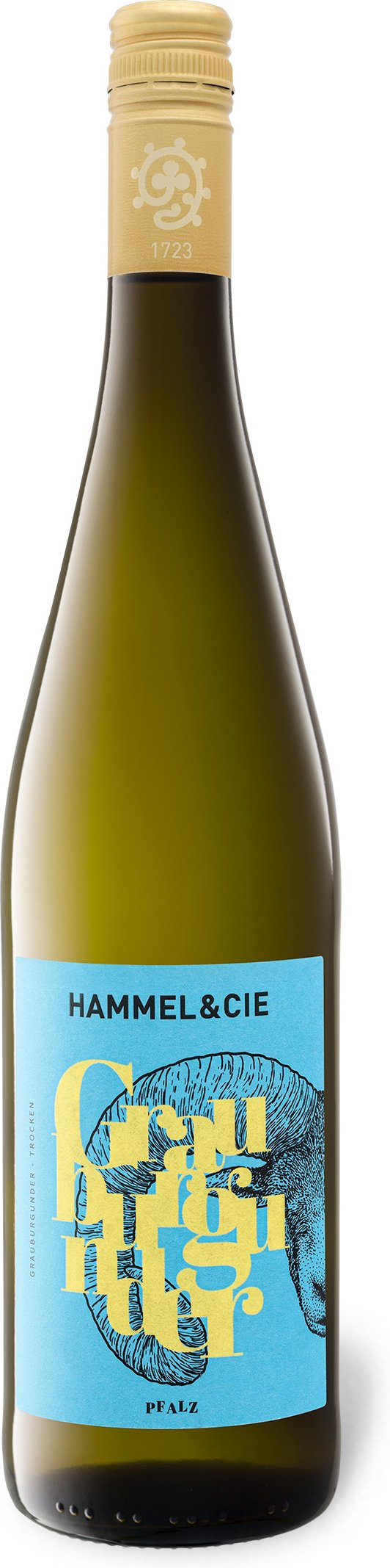 Hammel & Cie Grauburgunder Pfalz QbA trocken, Weißwein 2022