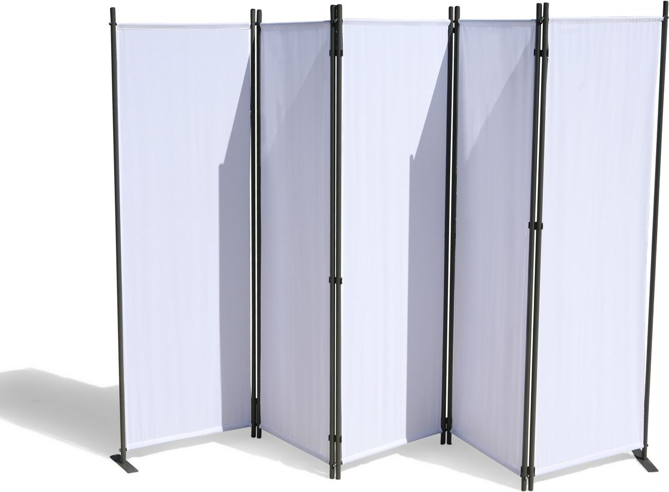 Thumbnail - Grasekamp Paravent uni (5-teilig, Weiß)