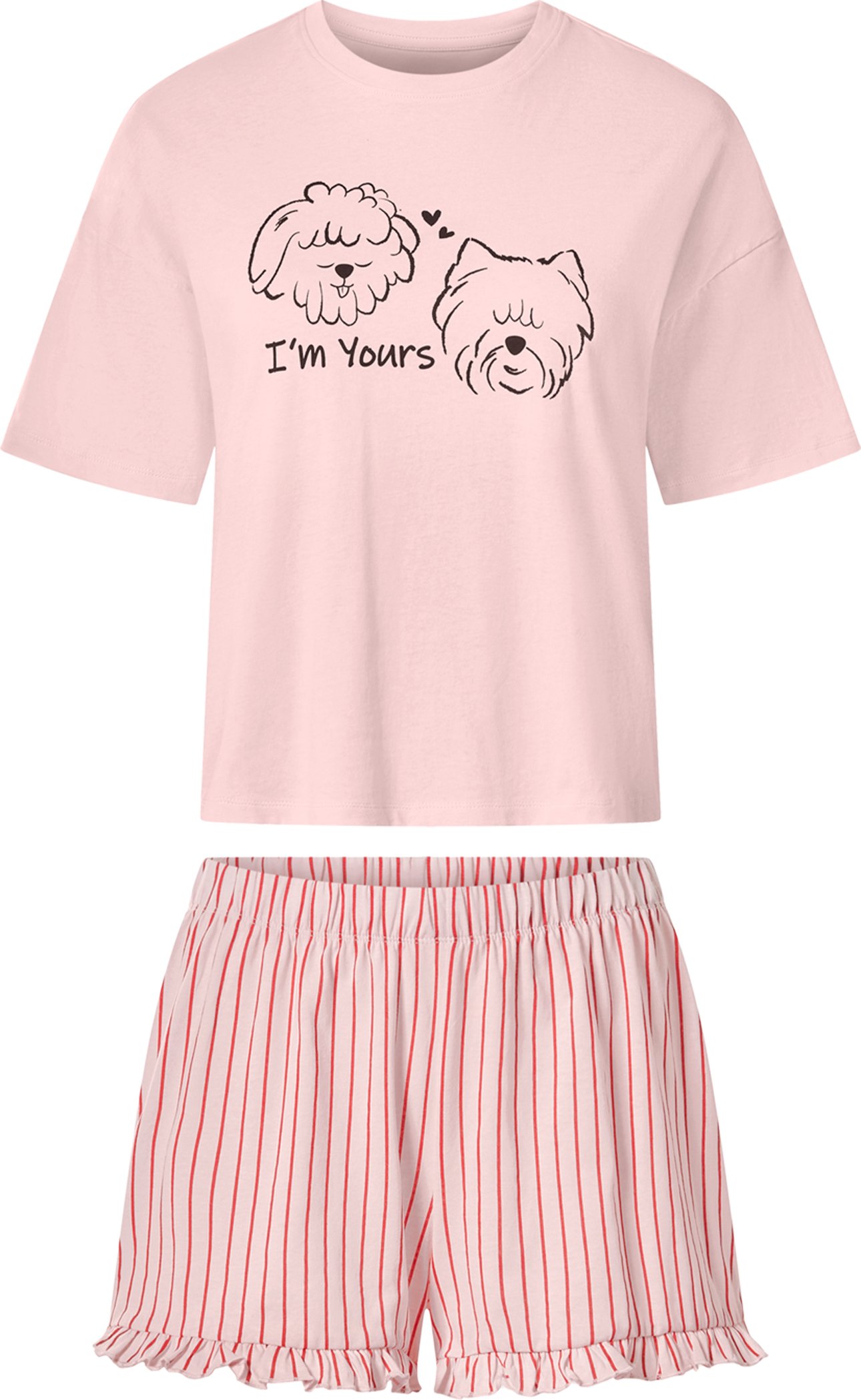 esmara® Damen Shorty Pyjama (Rosa, M(40/42))