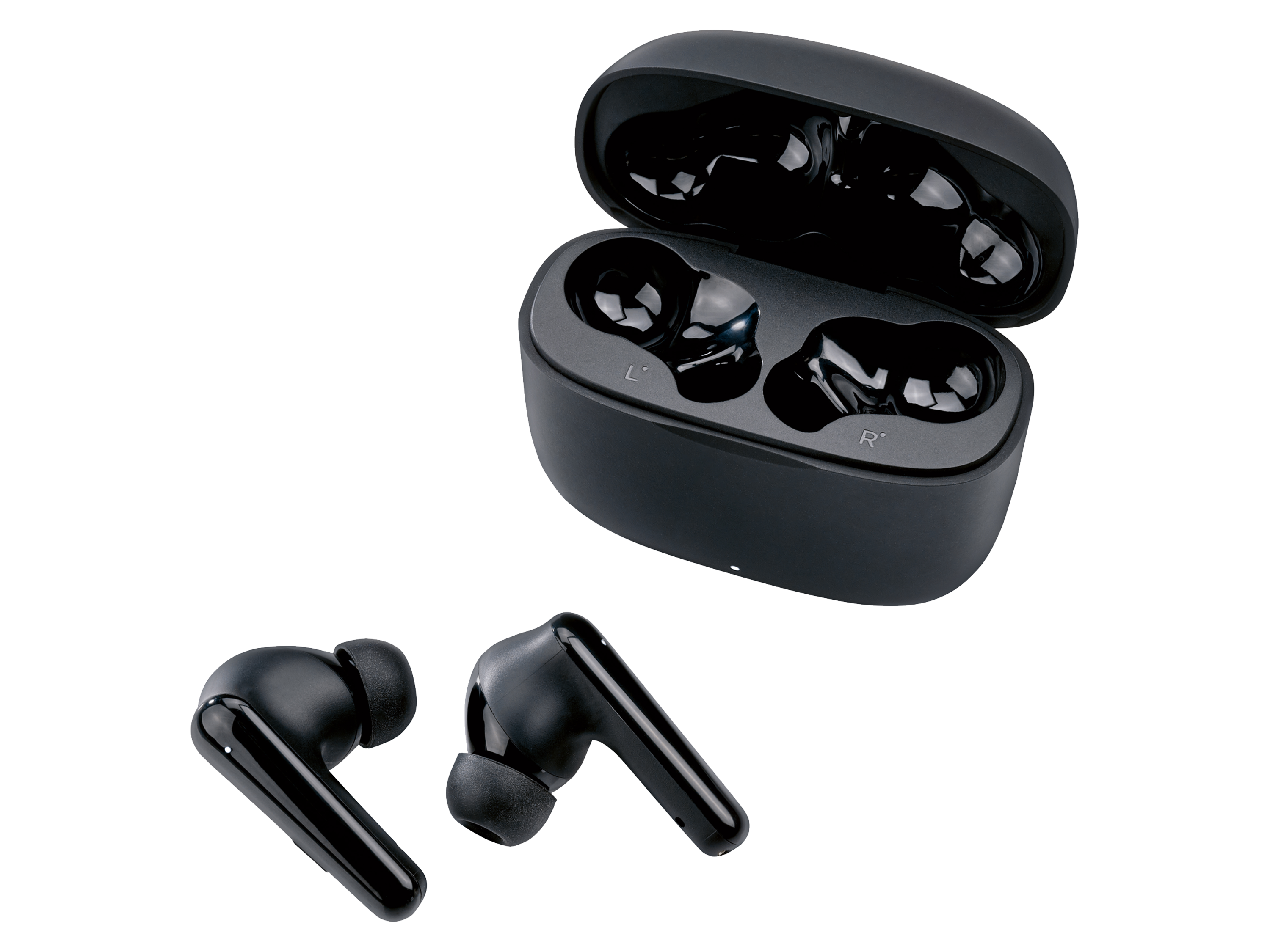 TRONIC® Kopfhörer IN-EAR TWS ANC mit Ladecase (Schwarz)""