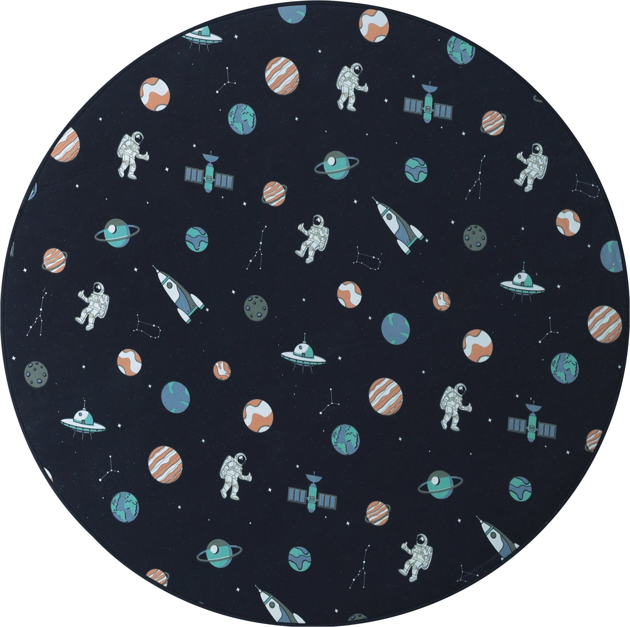 LIVARNO home Kinder-Teppich, geeignet für Fußbodenheizung (Blau)