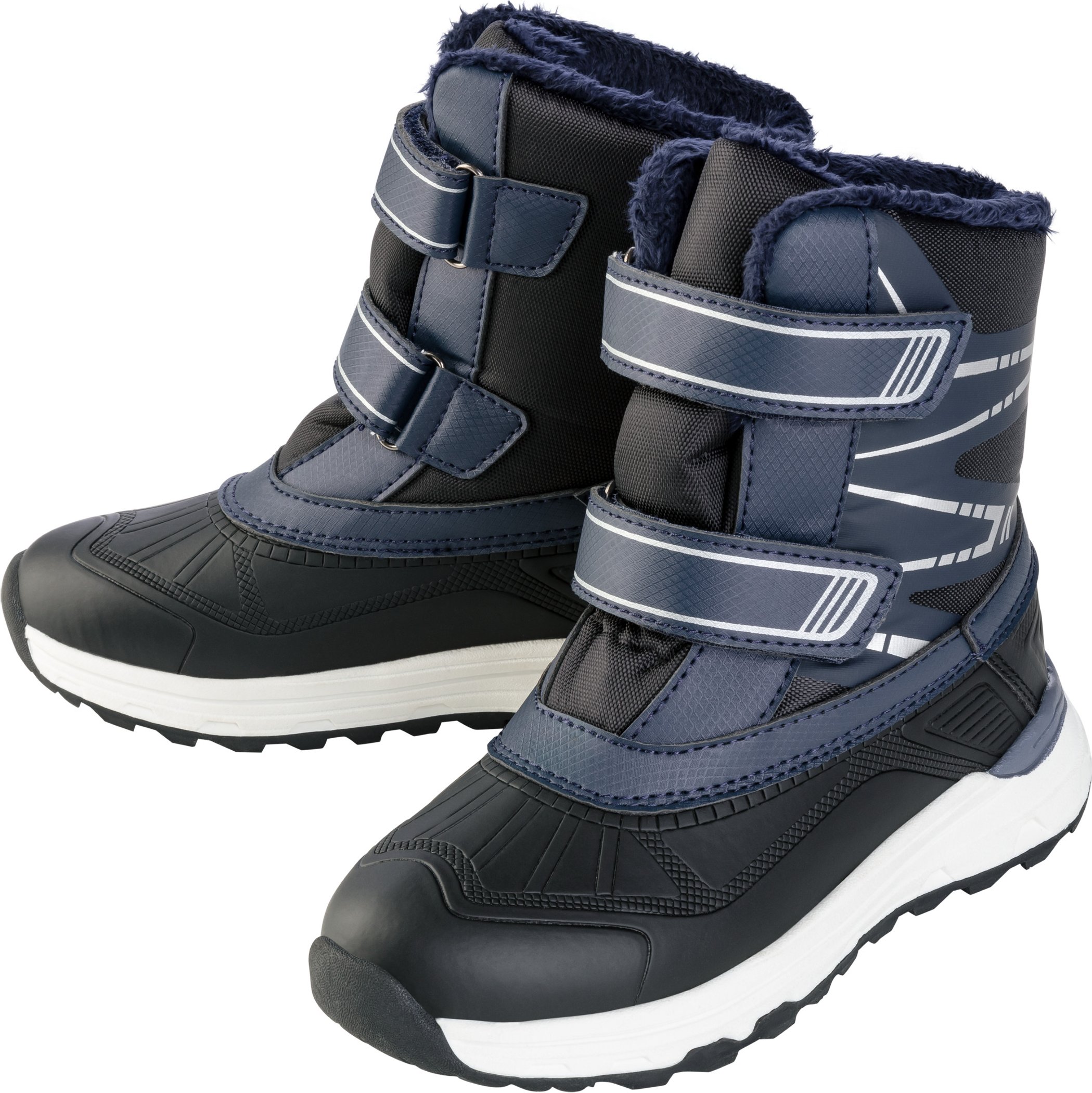 Thumbnail - pepperts!® Kinder Jungen Winterstiefel mit Warmfutter (navy, 35)