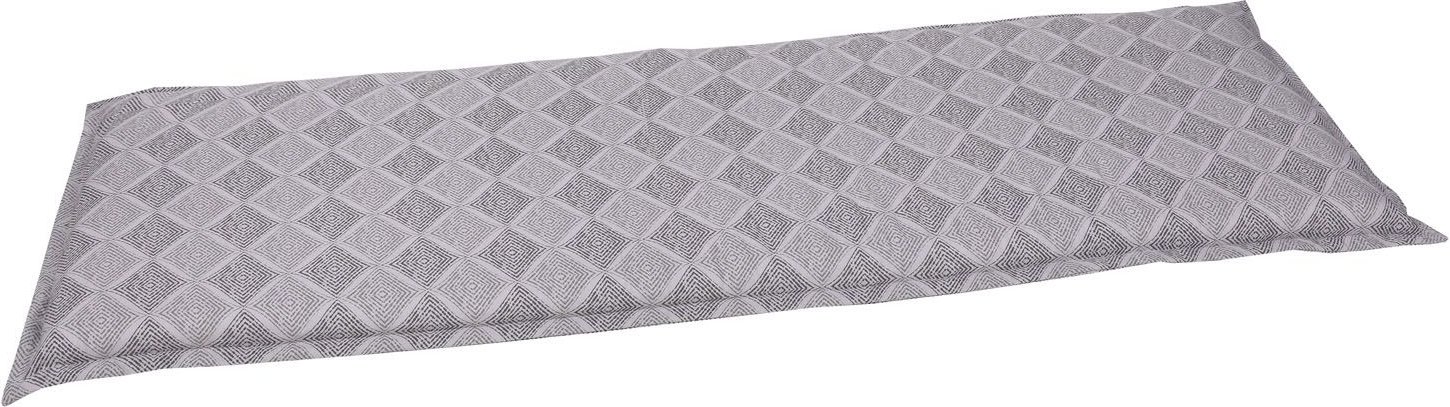 GO-DE Textil Gartenauflage Raute (Bankauflage 3-Sitzer, Grau)