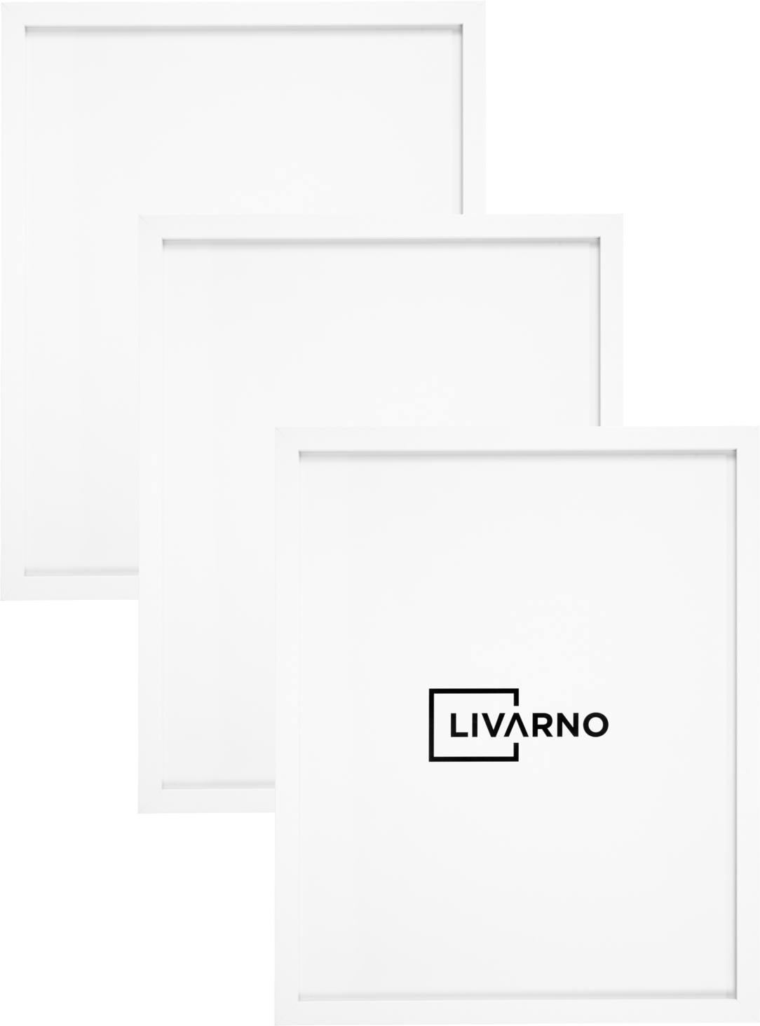LIVARNO® Bilderrahmen, 3 Stück, 40 x 50 cm (3er weißer Posterrahmen)
