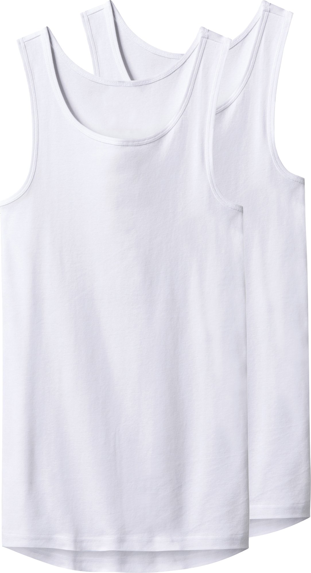 esmara Men Herren Feinripp-Achselhemden, 2 Stück (Weiß, 7/XL)