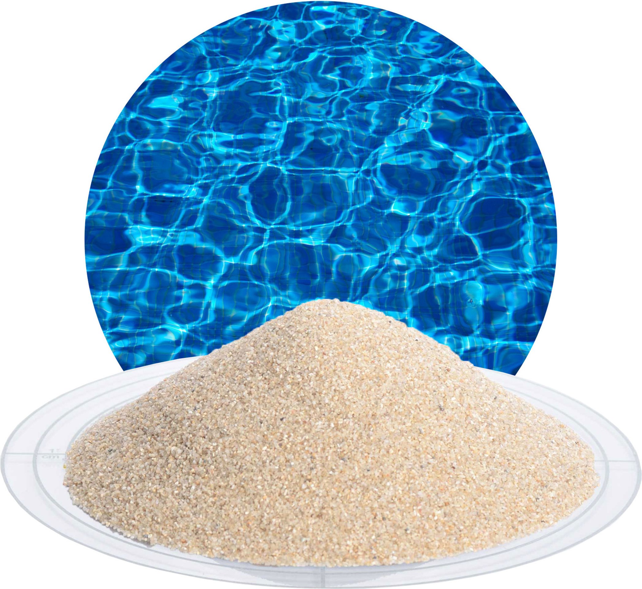 Schicker Mineral Filtersand (0,4-0,8 mm , 25 kg, Beige)