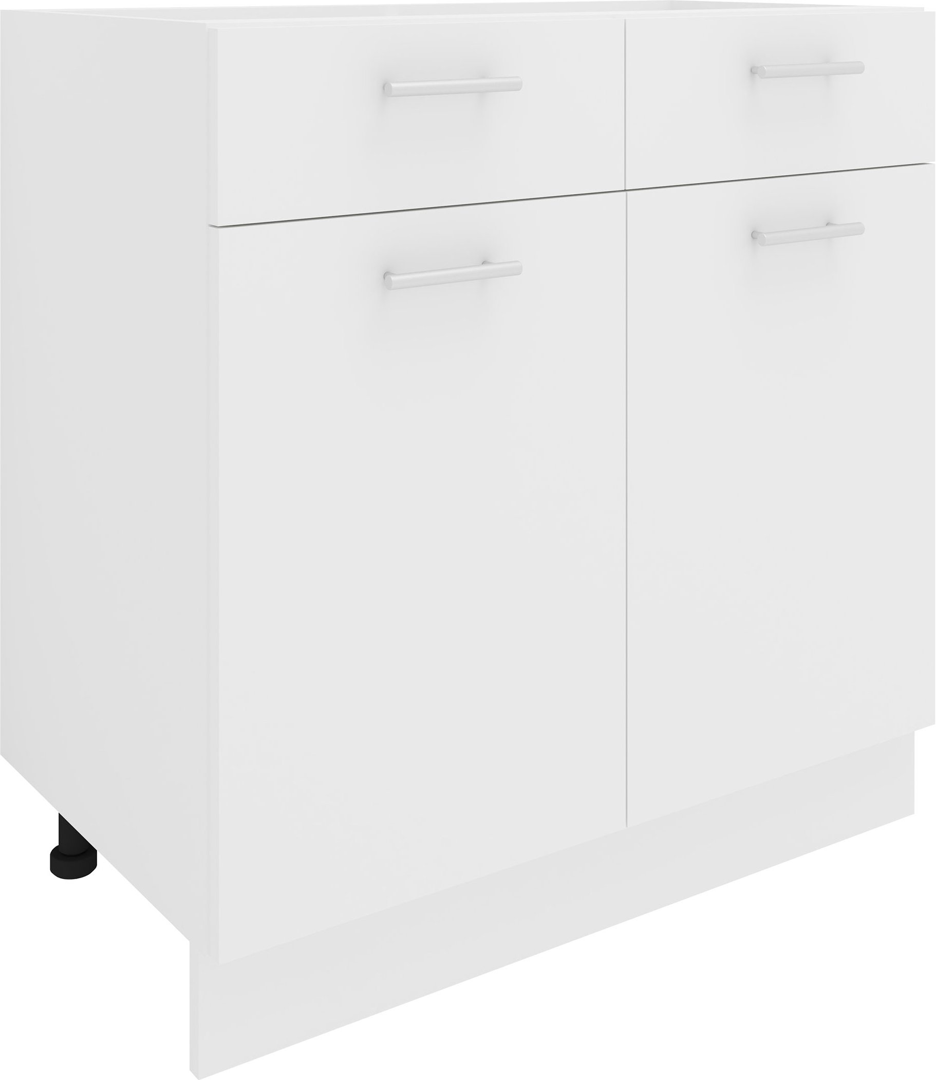 VCM Unterschrank/Frontblende Esilo (Küchenschrank, Weiß/Weiß, 2 Türen/ 2 Schubladen)