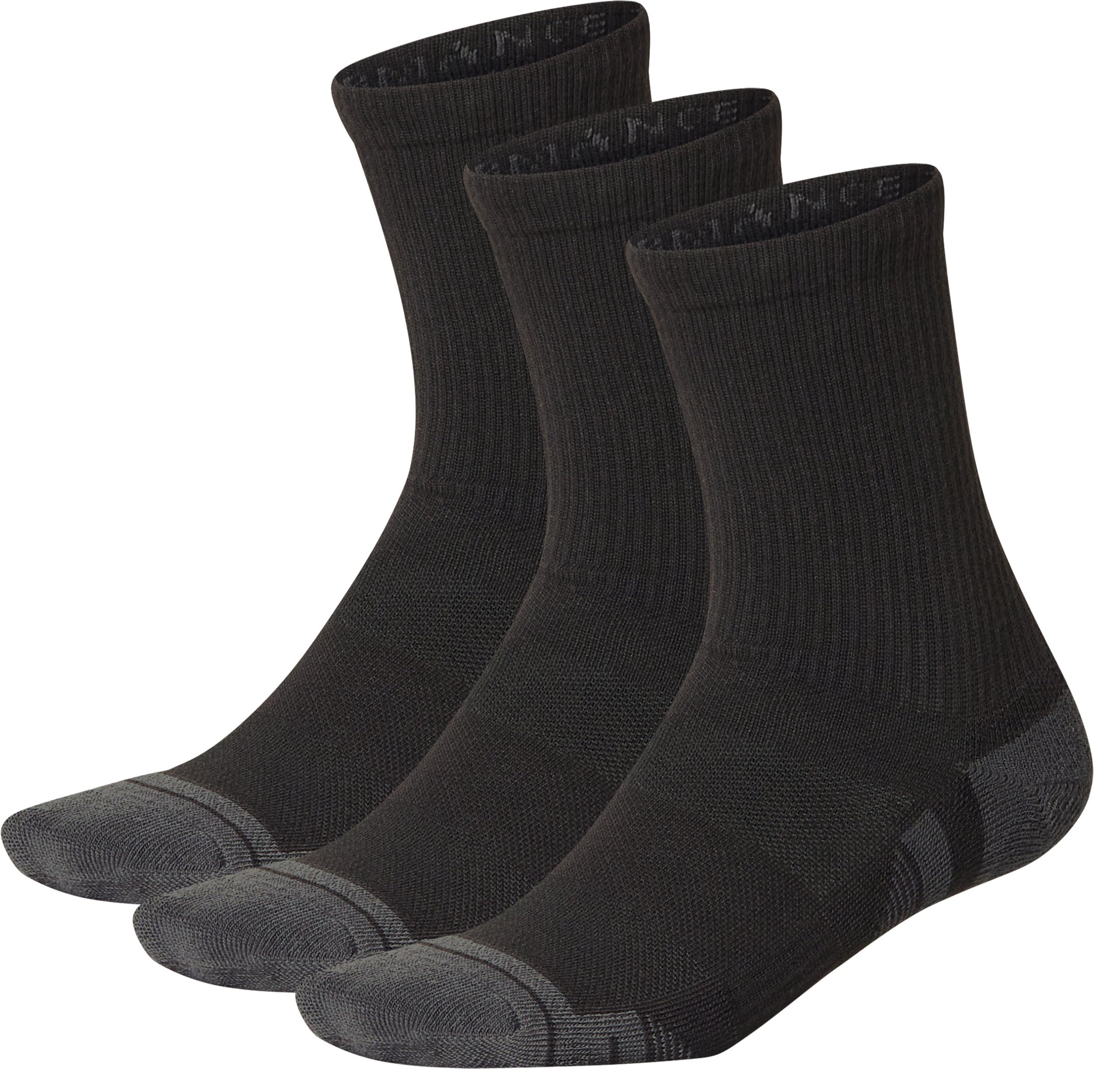 Under Armour Socken, Crew, 3 Paar (Schwarz, 36,5-42)