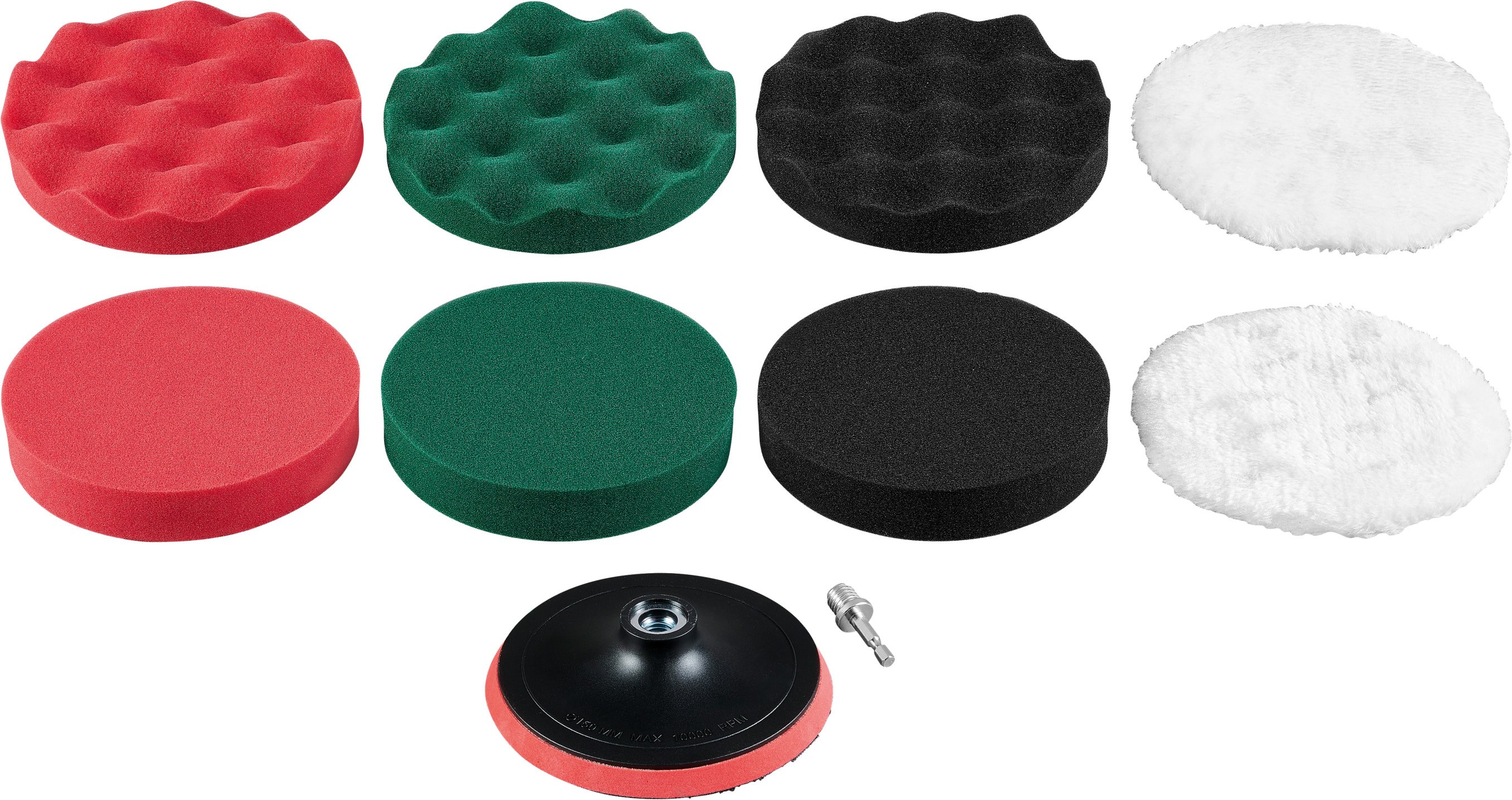 PARKSIDE® Polieraufsatz und -schwamm Set, 10-teilig