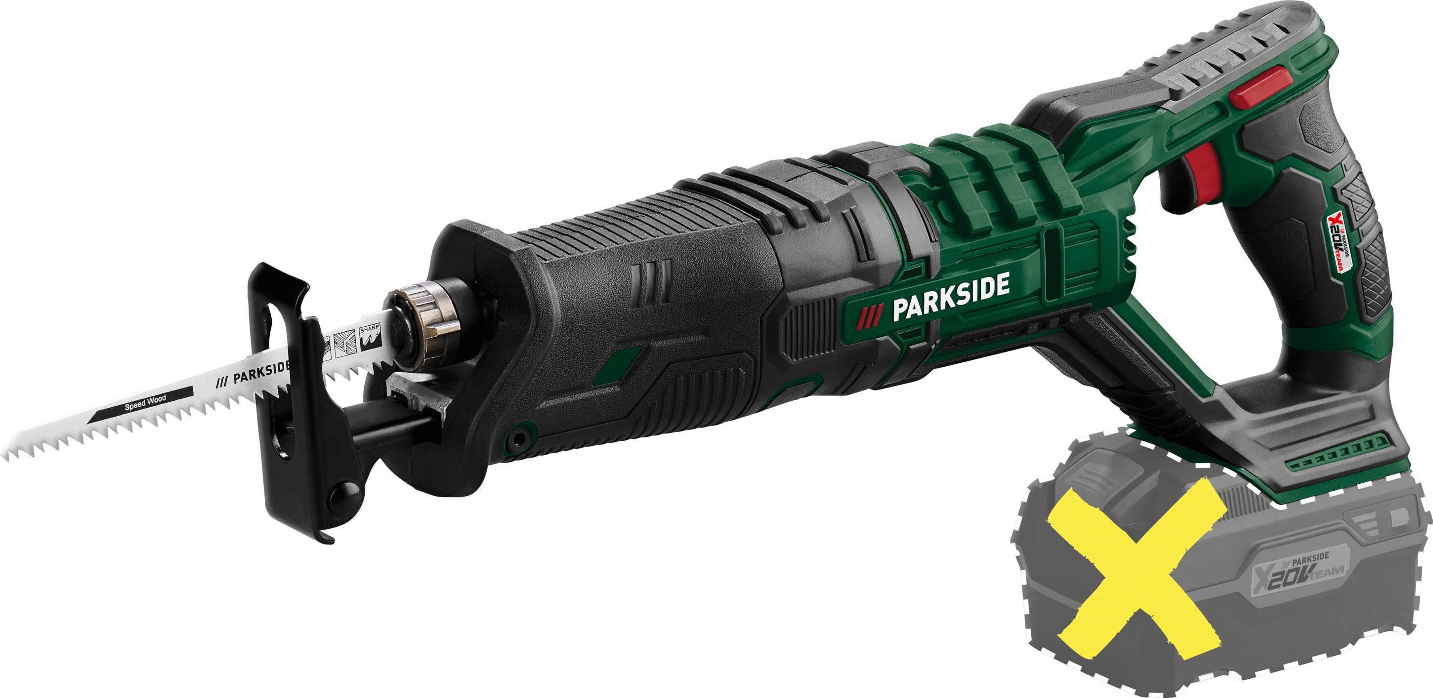PARKSIDE® 20 V Akku-Säbelsäge »PSSA 20-Li B2«, ohne Akku und Ladegerät