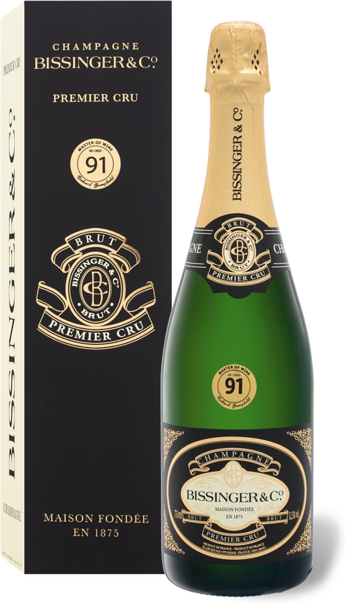 Bissinger Premier Cru brut, Champagner mit Geschenkbox