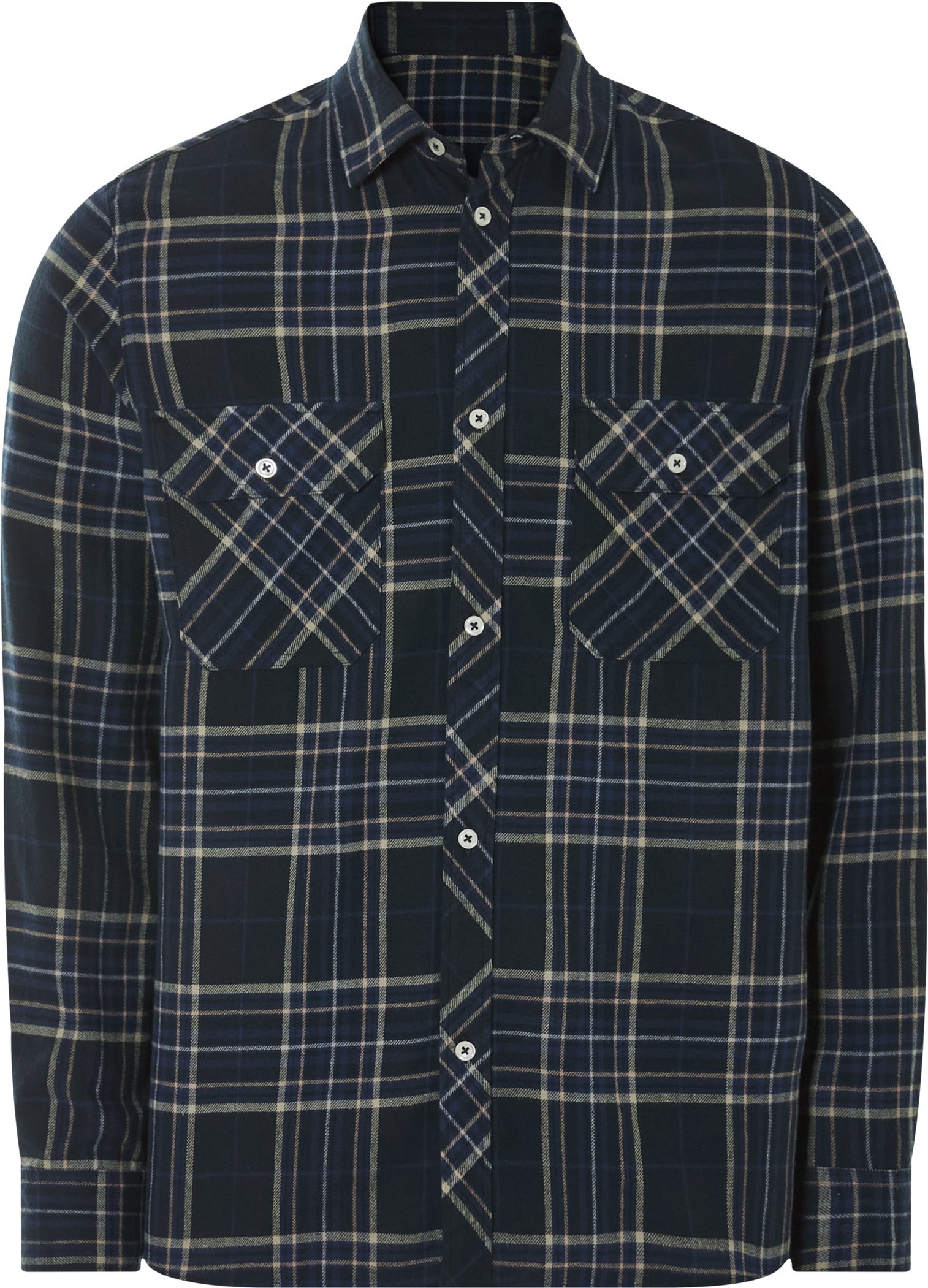 Thumbnail - LIVERGY® Herren Freizeithemd Flanell (schwarz/blau/kariert, XL (43/44))