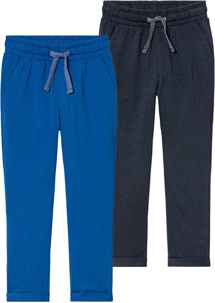 lupilu® Kleinkinder Hosen, 2 Stück (122/128, navy/blau)