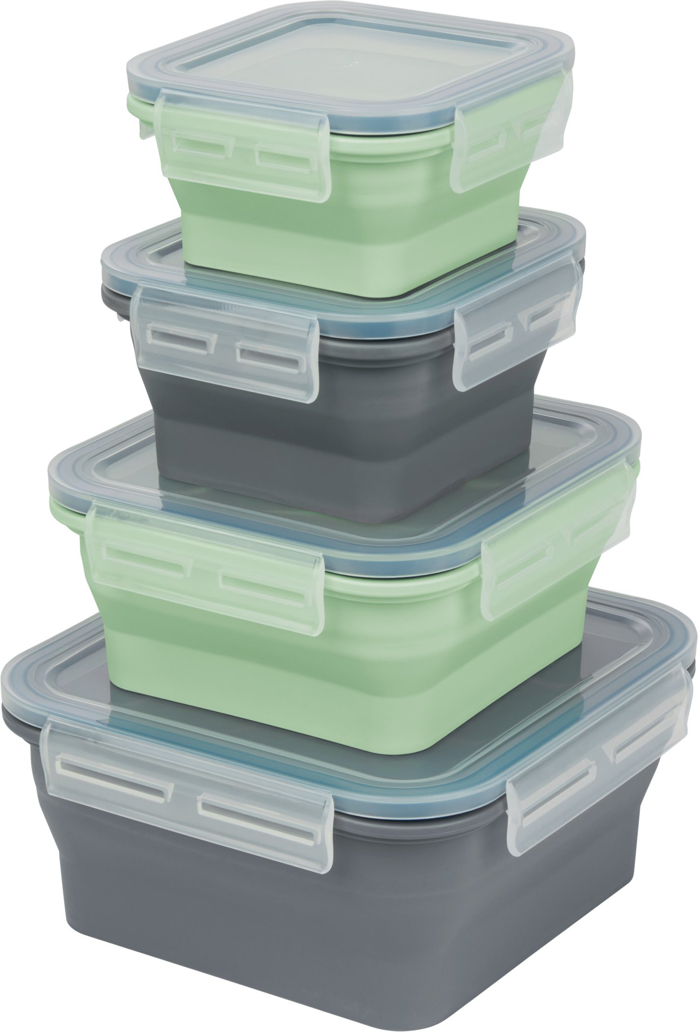 Thumbnail - SILVERCREST® Frischhaltedosen faltbar Silikon (Quadrat)