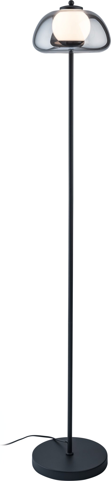 Thumbnail - LIVARNO home LED-Stehleuchte, Lampenschirm aus hochwertigem Glas (Grauglas)