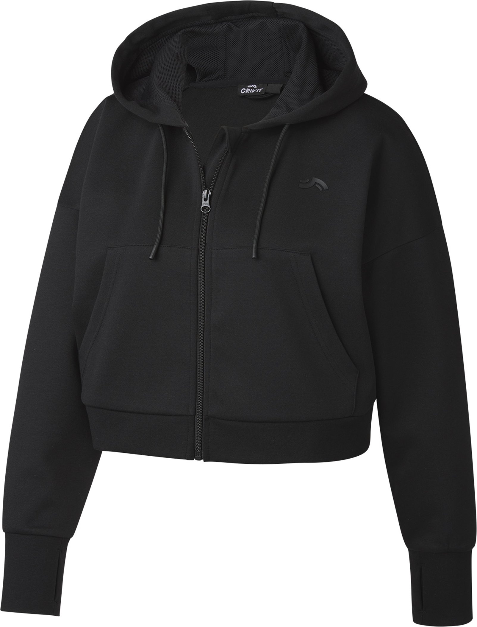CRIVIT Damen Sweatjacke (Schwarz, M (40/42))