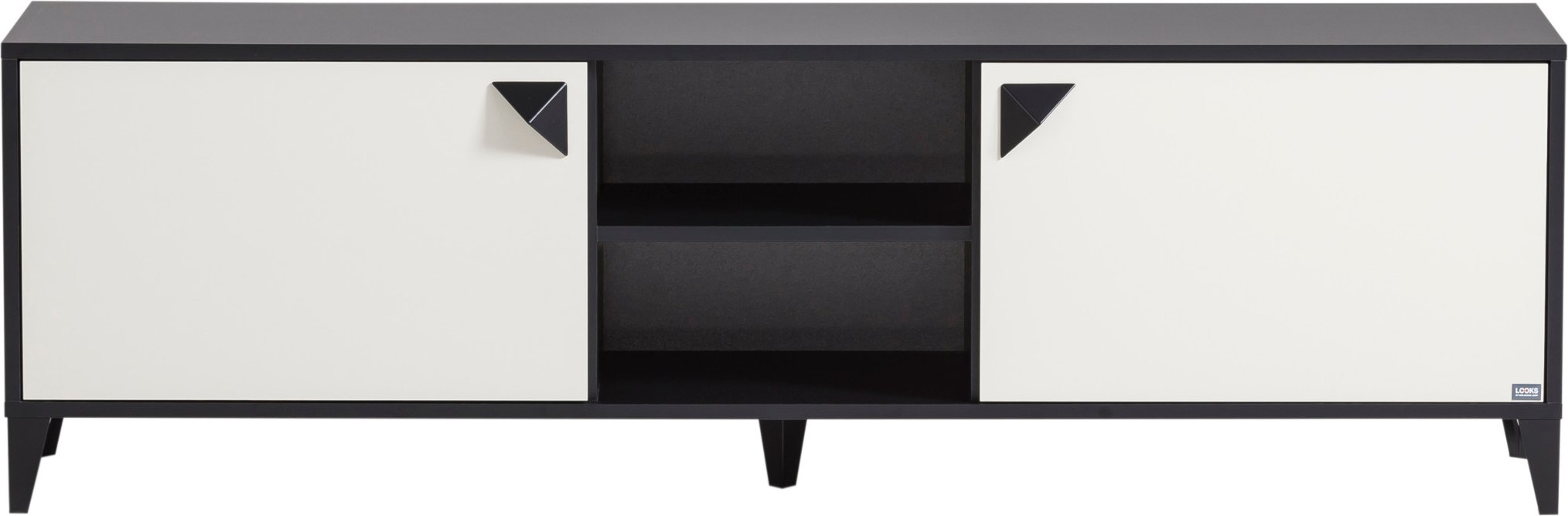 Schildmeyer TV Board Looks Classic (schwarzmatt-beige)