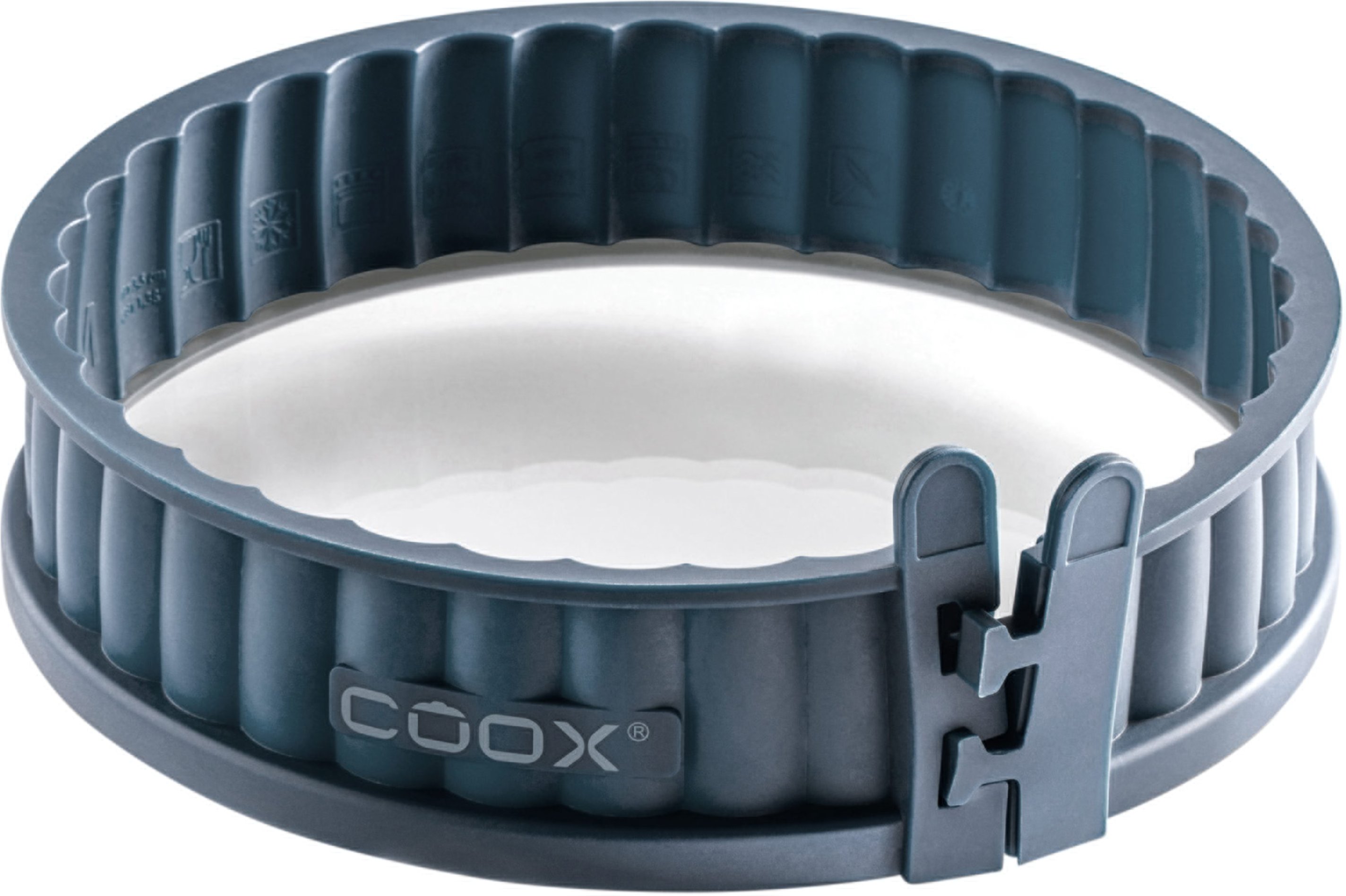 Coox Quicheform mit Glasboden (Blaugrau)