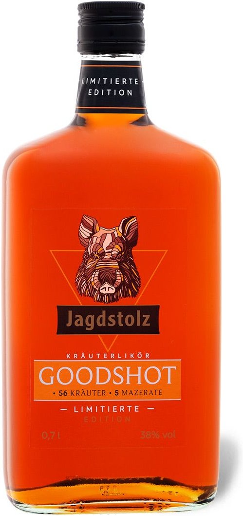 Jagdstolz Kräuterlikör Goodshot 38% Vol