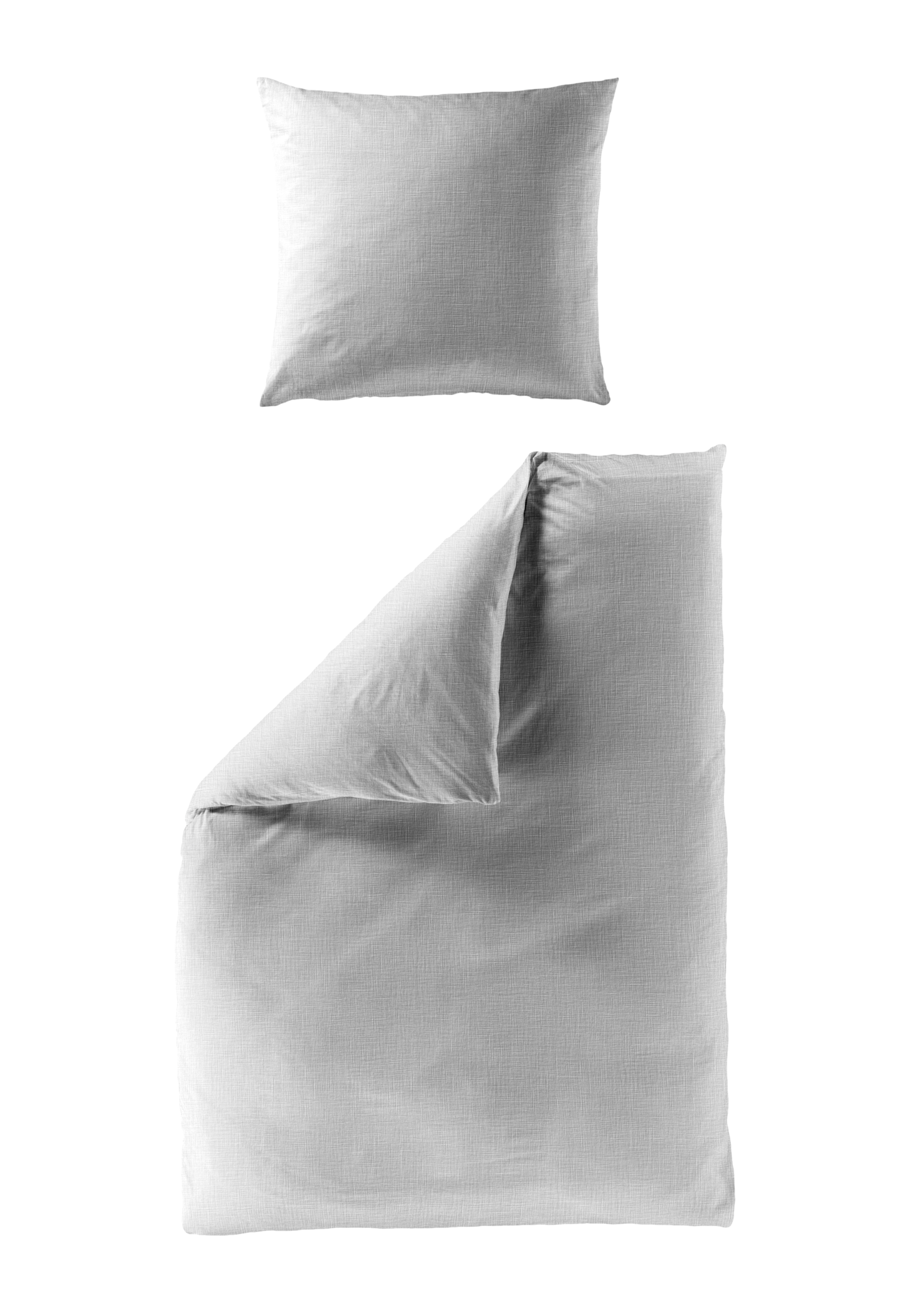 Bierbaum Bettwäsche Musselin (Hellgrau, 200 x 220/ 80 x 80 cm)""