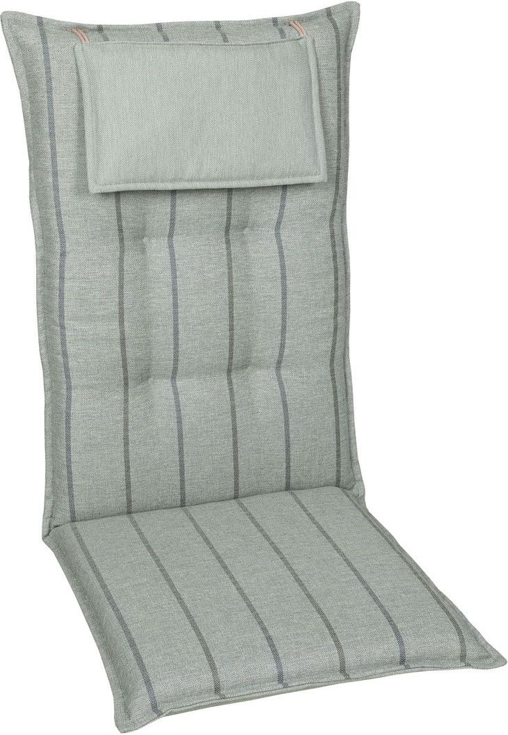 Thumbnail - GO-DE Textil Gartenauflage Wendauflage (2er Set Hochlehner, Taupe)