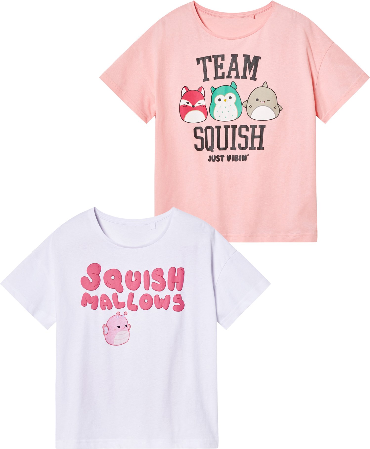Thumbnail - Kinder Mädchen T-Shirt 2er (Squishmallows, 158/164)