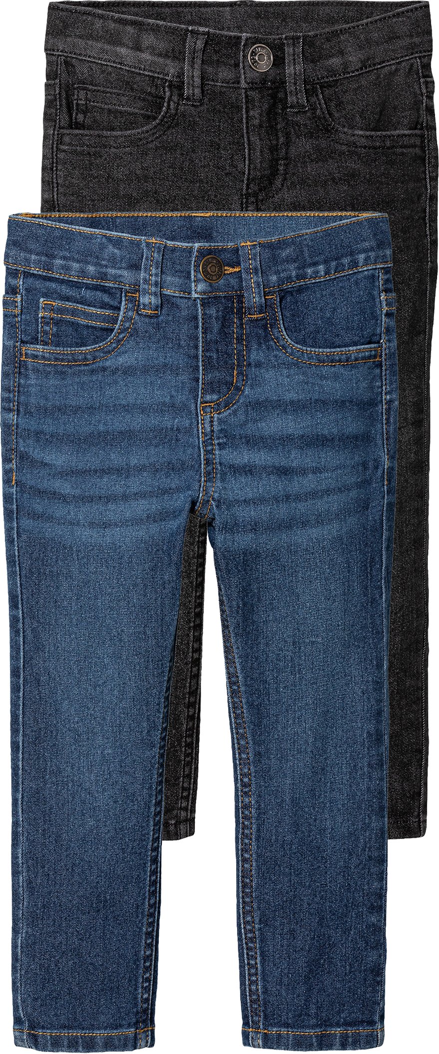 Thumbnail - lupilu® Kleinkinder Jeans Slim 2er Set (Schwarz/blau, 98)