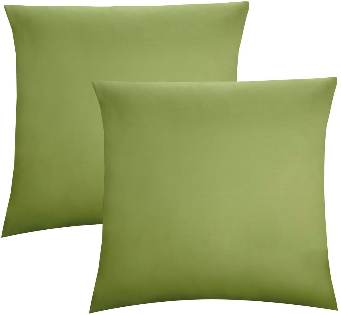 Biberna Feinjersey Kissenhülle Doppelpack (fichte, 80x80)
