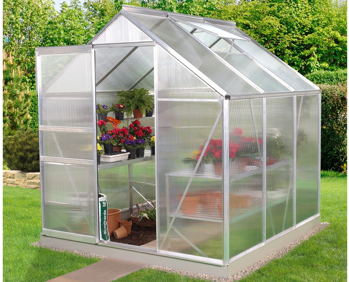 Vitavia Gartengewächshaus-Set Venus (ca. 3,8 qm)