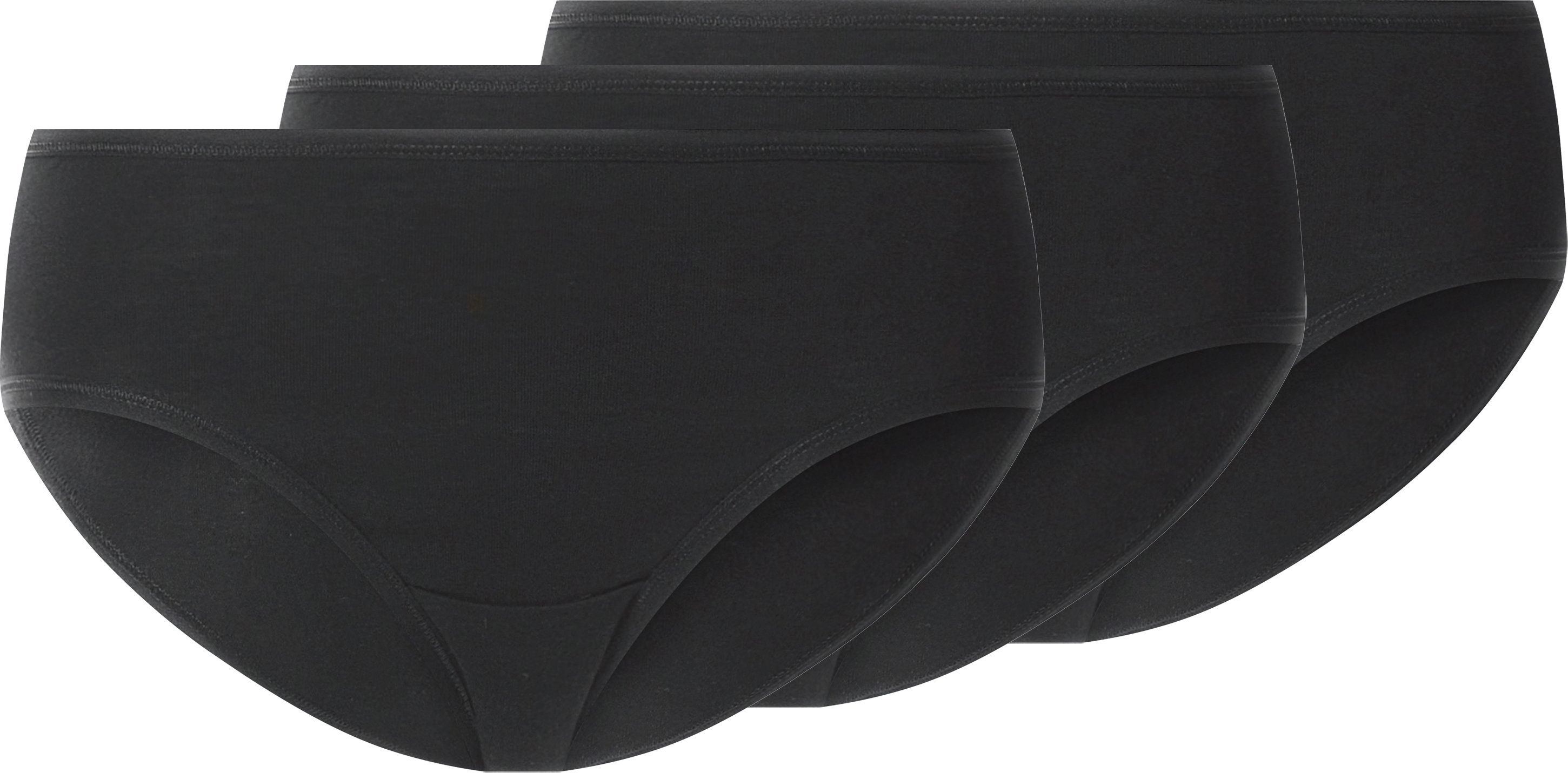 esmara® Damen Hipster, 3 Stück (Schwarz, XS(32/34))