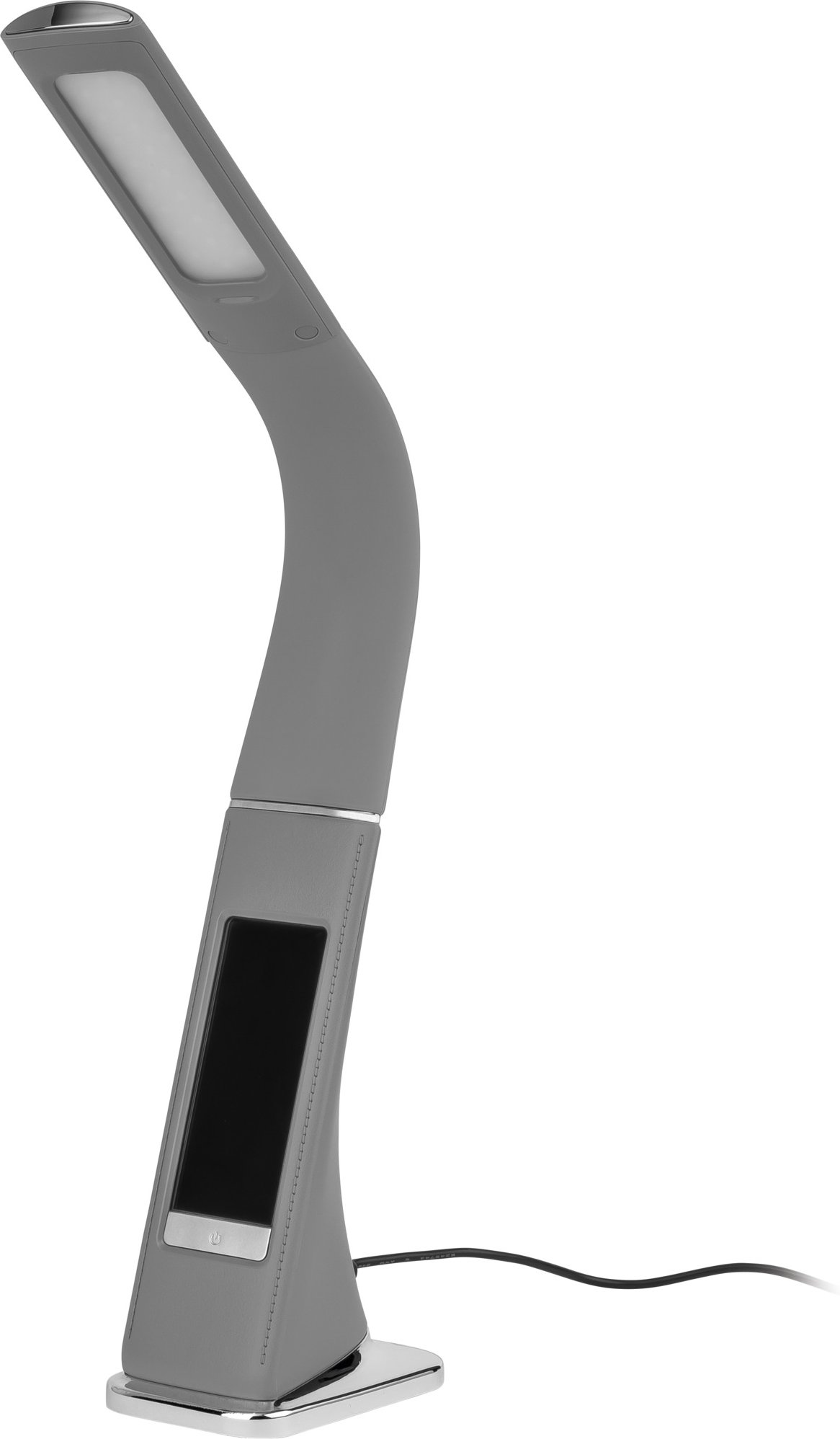 LIVARNO® Schreibtischleuchte mit integrierter Uhr/Anzeige (Grau)