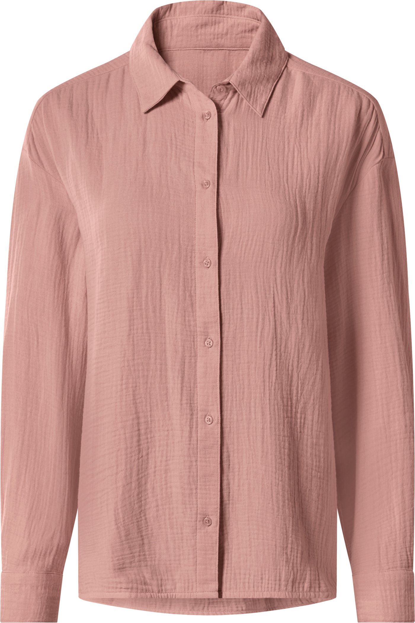 esmara® Damen Bluse langarm Musselin (Rose, XS(32/34))