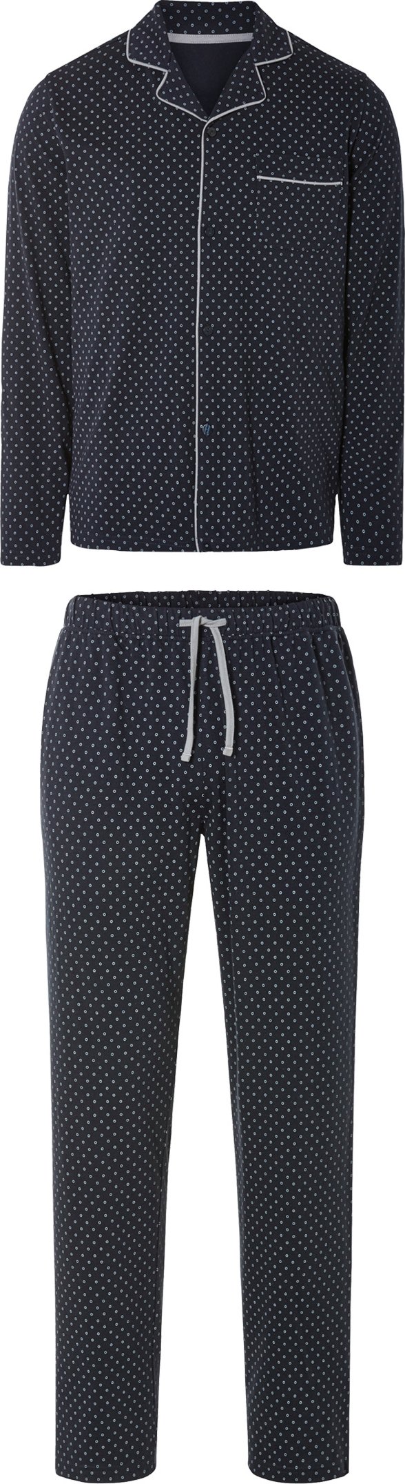 Thumbnail - LIVERGY® Herren Pyjama (L(52/54), Muster navy)
