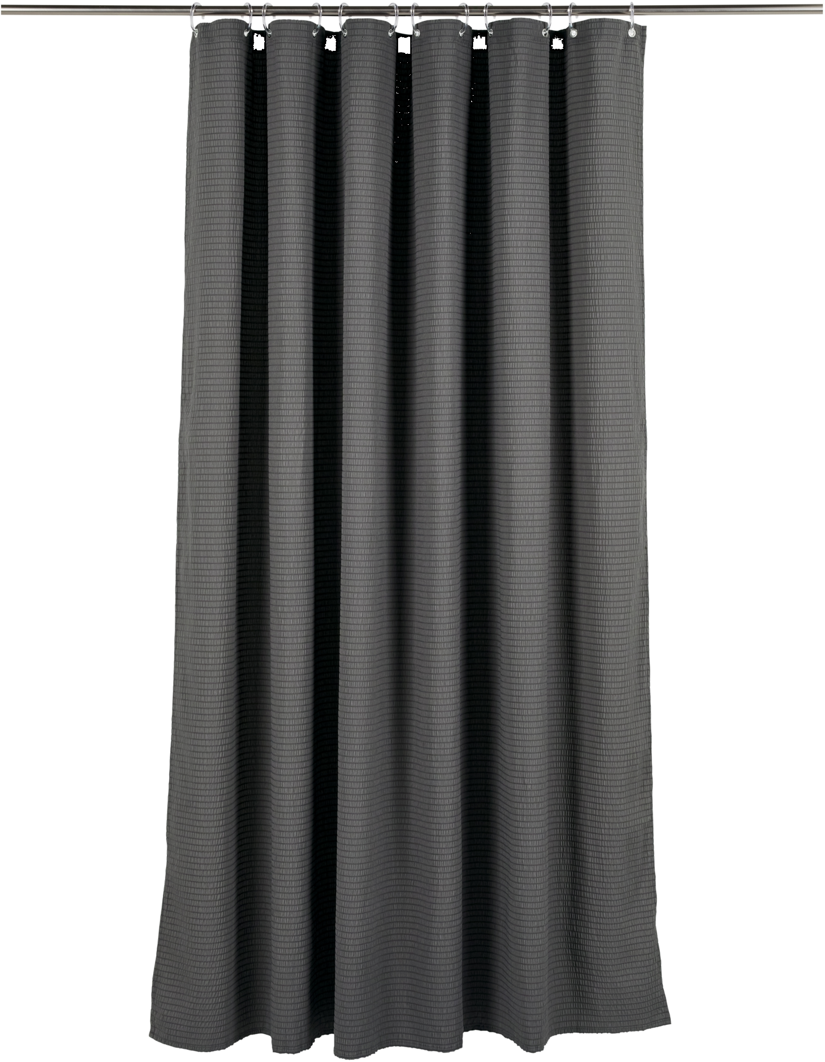 LIVARNO home Seersucker-Duschvorhang, 180 x 200 cm (Grau)""