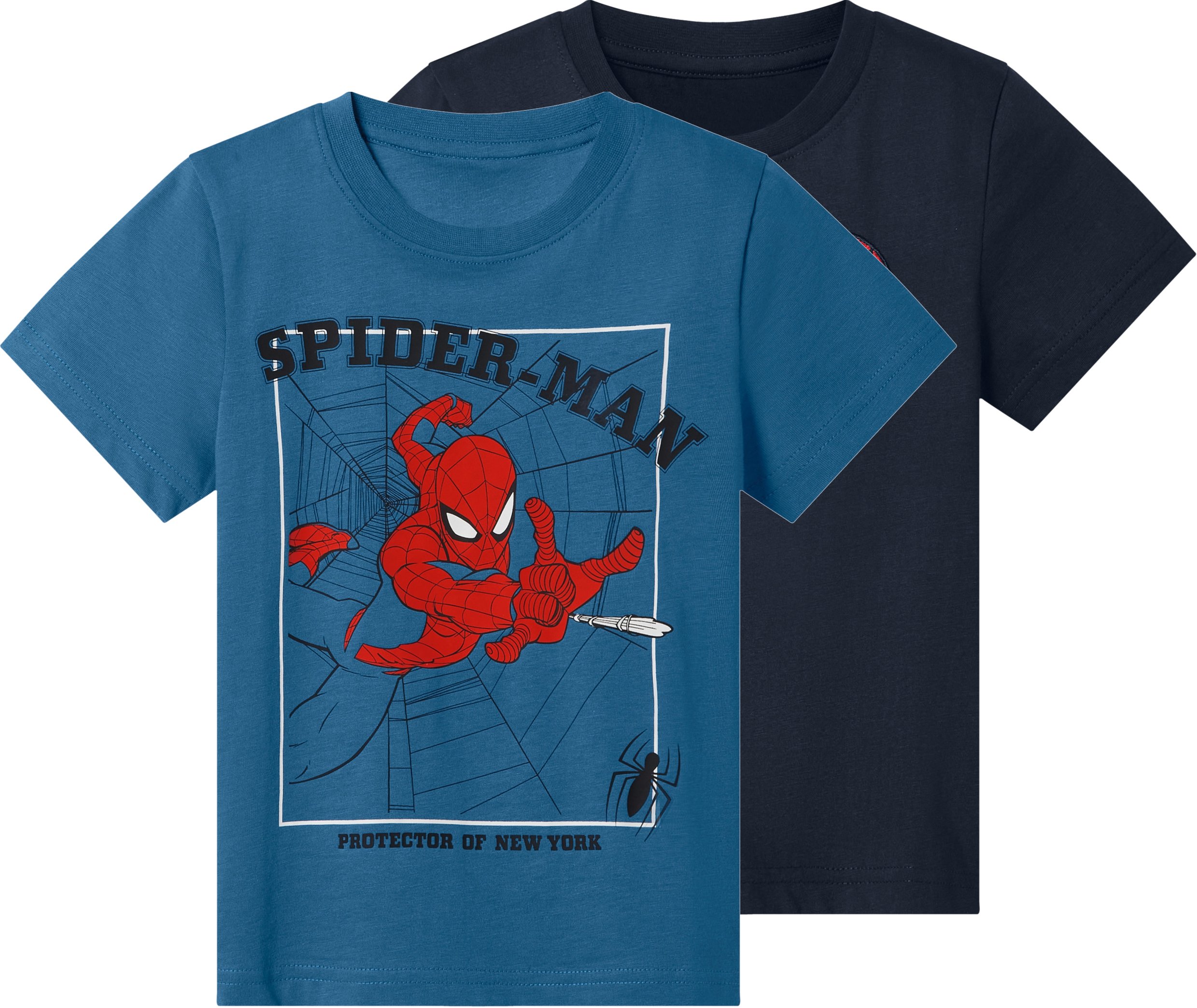 Kleinkinder T-Shirt, 2 Stück (Spiderman, 110/116)